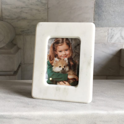 Danby White Marble Picture Frame 3x5.5
