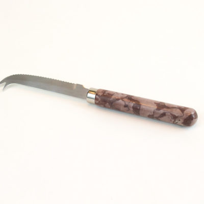Swanton Red Marble Serrated Knife