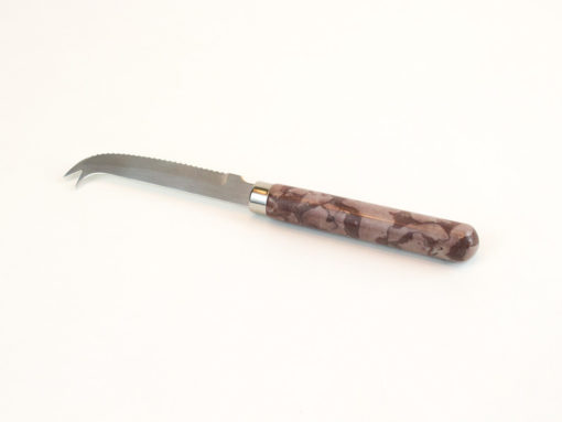 Swanton Red Marble Serrated Knife